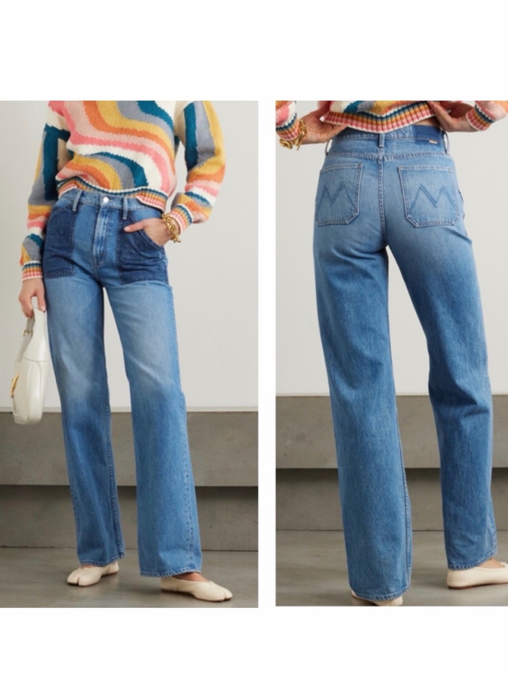 Mother The Patch Maven Heel Jeans Love Triangle